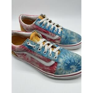 Vans Old Skool Tie Dye Sneakers Women’s Size 6 Skate Shoes Rainbow